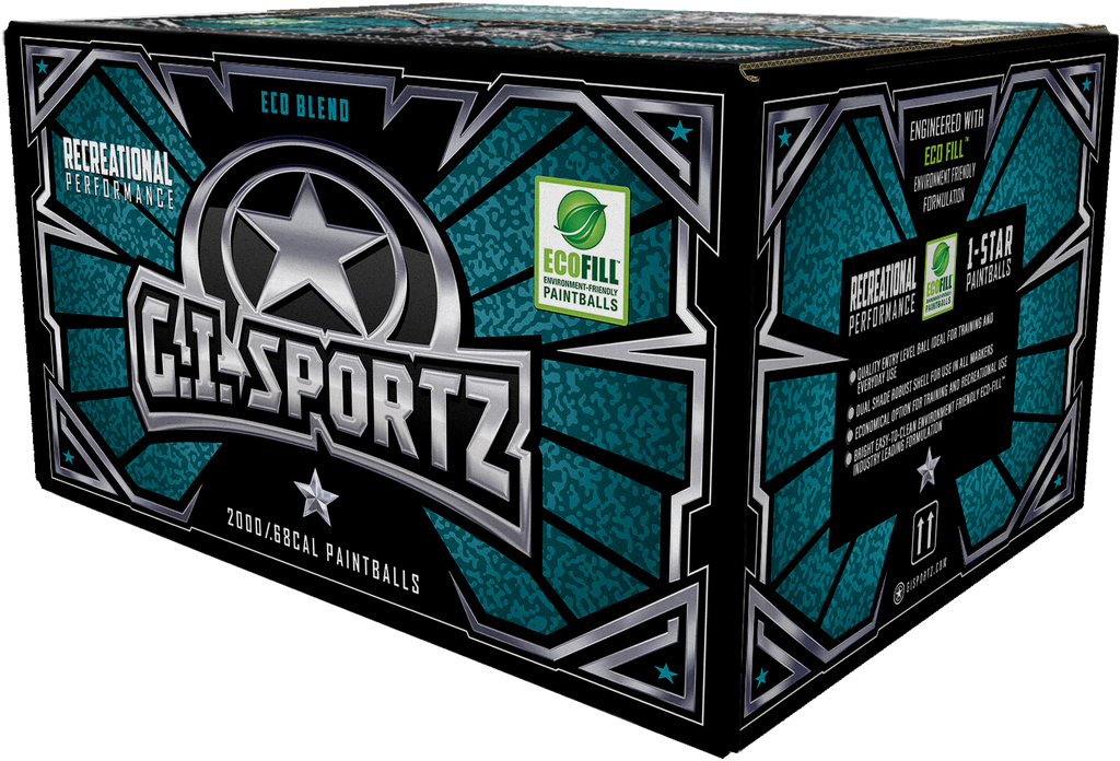 GI Sportz 1star cal .68 paintballs (box 2000)