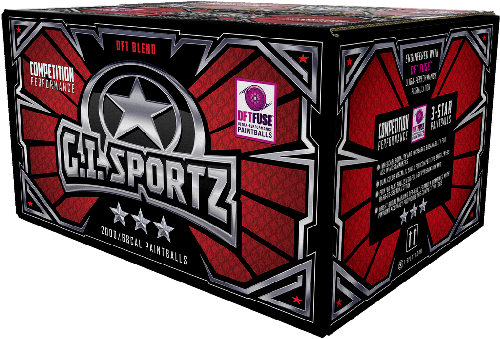 GI Sportz 3star cal .68 paintballs (box 2000)