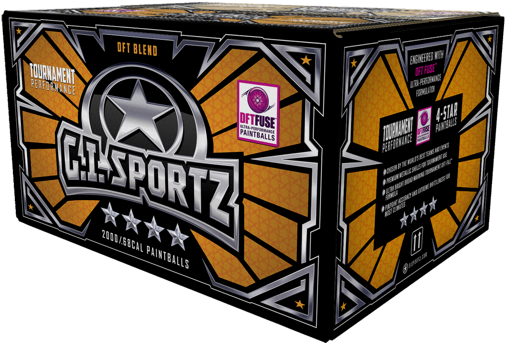 GI Sportz 4star cal .68 paintballs (box 2000)