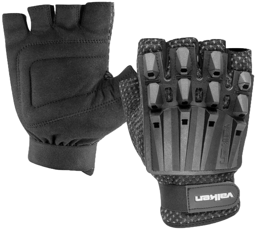 Gloves - Valken EU Field Hardback Half Finger - Black - M/L