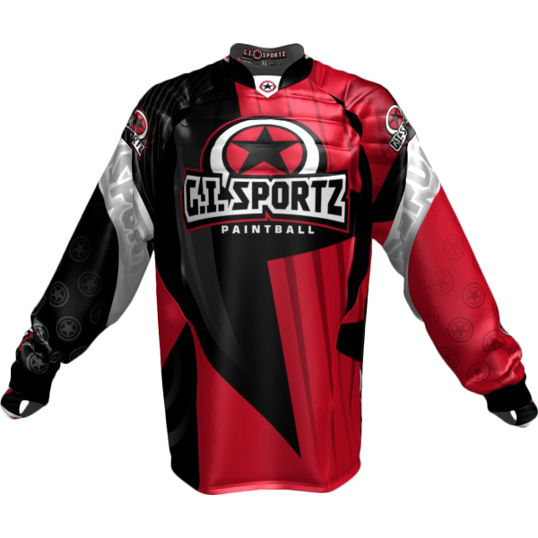 GI CHARGER PADDED PRO JERSEY-RD/BLK