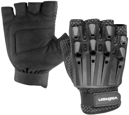 Gloves - Valken EU Field Hardback Half Finger - Black - M/L