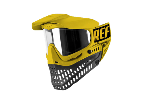 [23855] JT Spectra Proflex Referee Goggle Yellow & Blk w/ Clear Thermal Lens, Std Chin Strap
