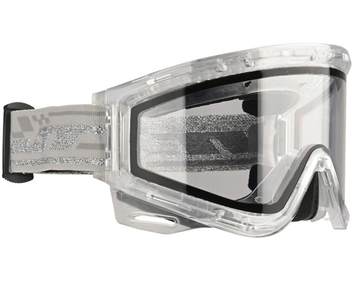 [23506] JT QLS Complete Goggle Frame Packaged Ice Clear w Clear Lens and Strap
