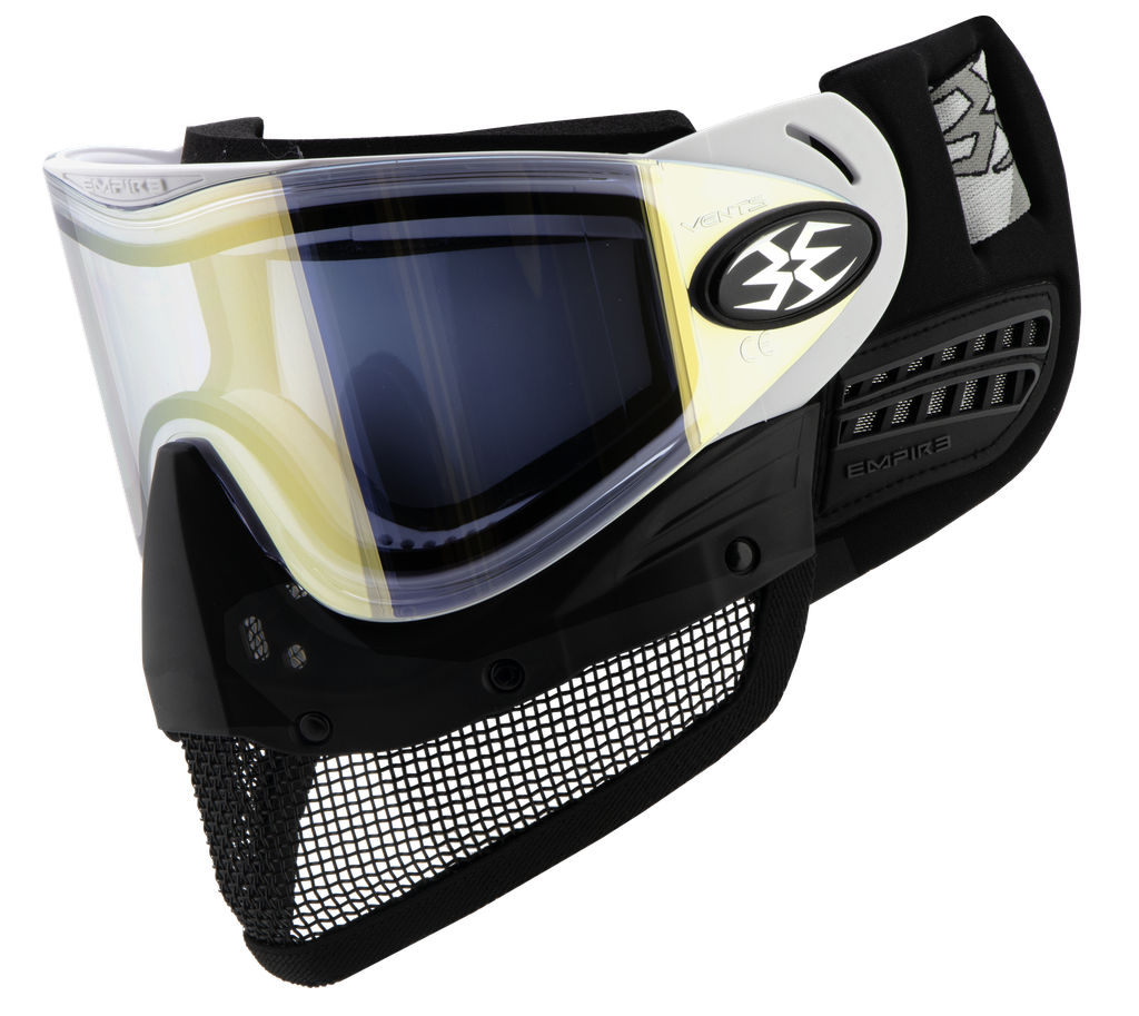 Empire E-Mesh Airsoft Goggle White - Thermal Mirror Gold C3