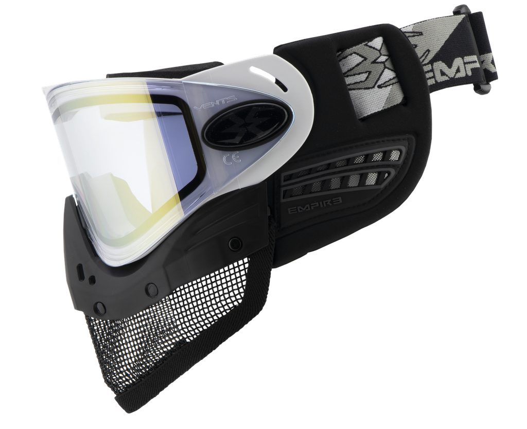 Empire E-Mesh Airsoft Goggle White - Thermal Mirror Gold C3