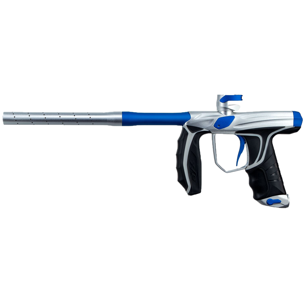 Empire SYX Marker Dust Silver / Blue w/ 3 Barrel Backs C4