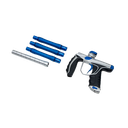 Empire SYX Marker Dust Silver / Blue w/ 3 Barrel Backs C4