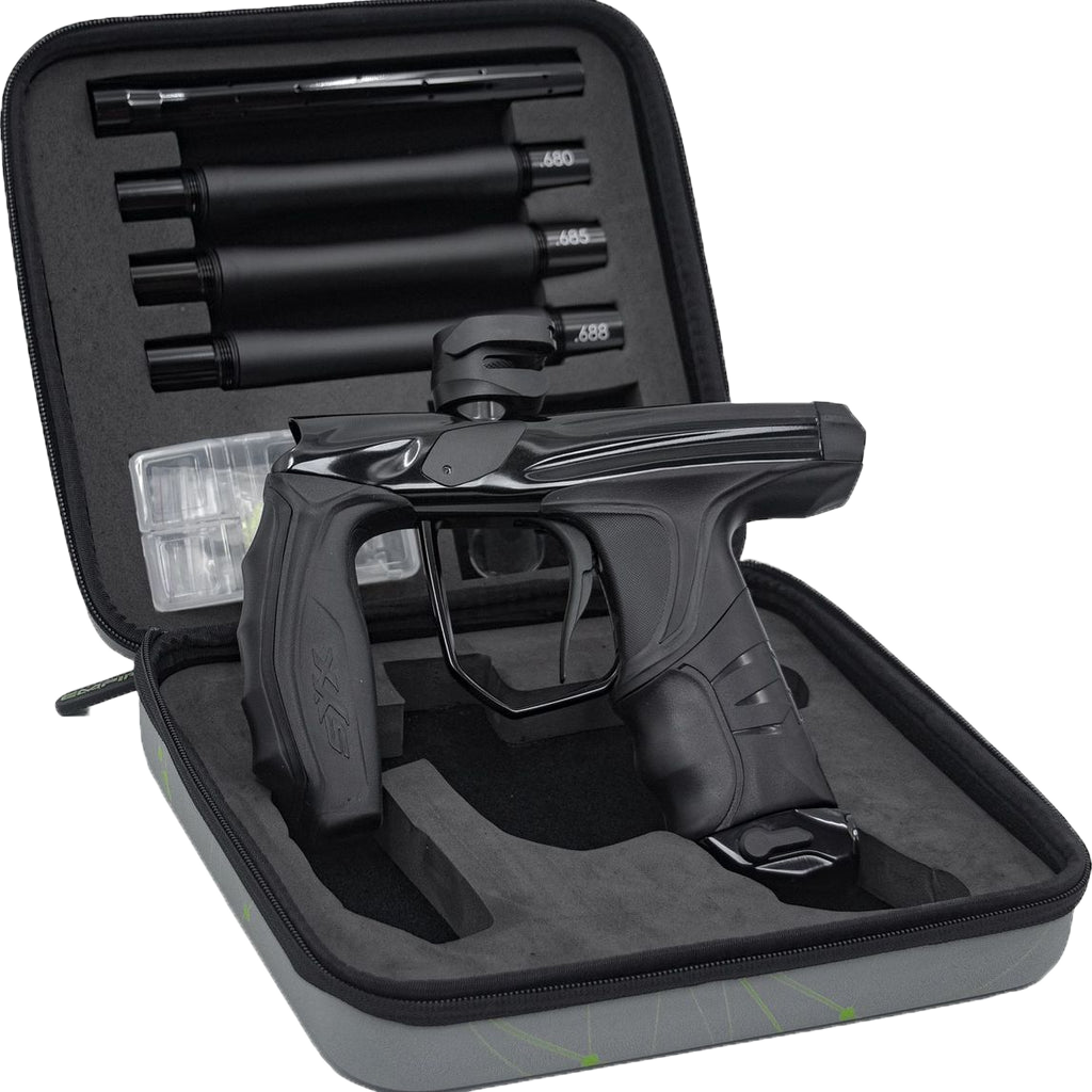 Empire SYX Marker Polished Black / Dust Black w/ 3 Barrel Backs C4