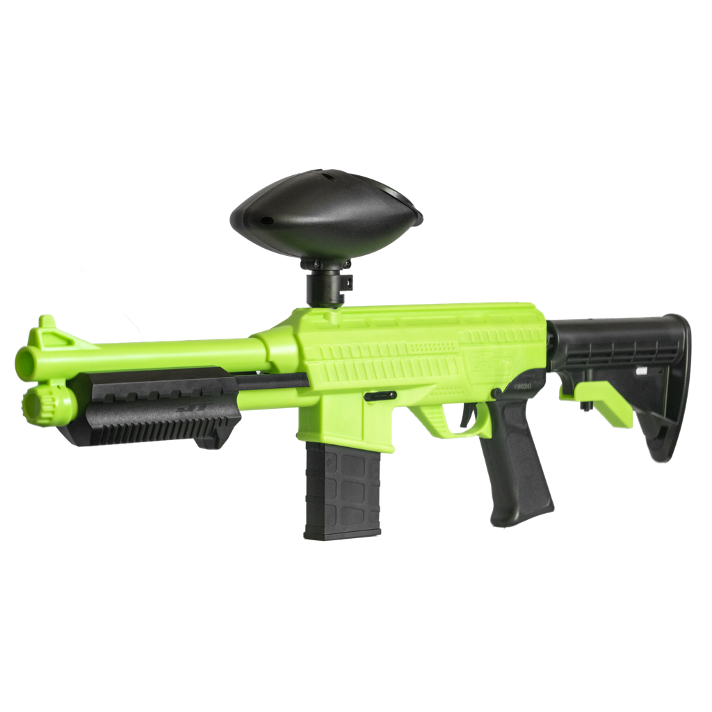 JT SplatMaster z18 Marker Green - 0.50 cal - 200ct Hopper, No Mag
