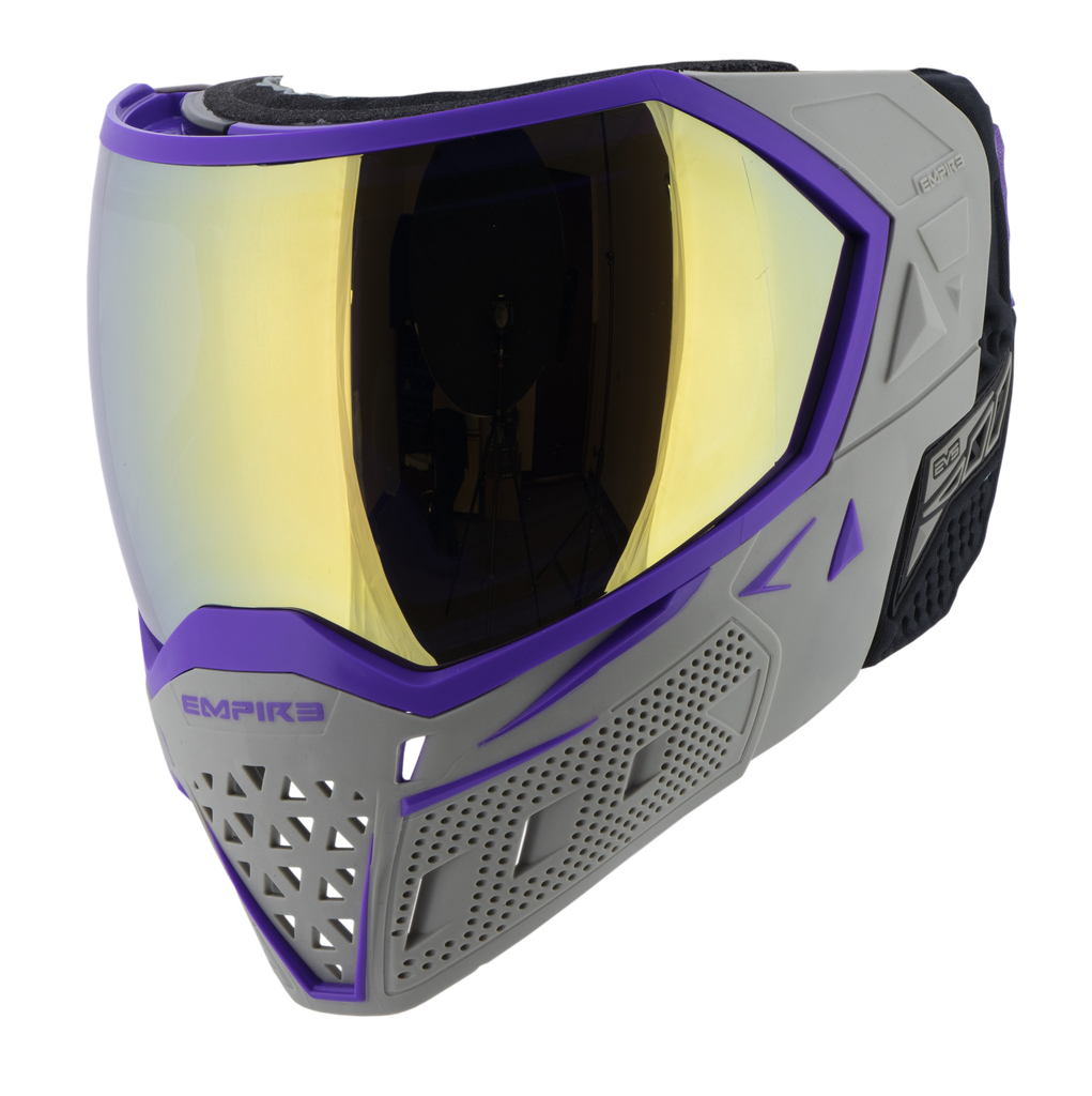 Empire EVS Goggles Team Edition Impact - Grey/Purple - Gold Mirror