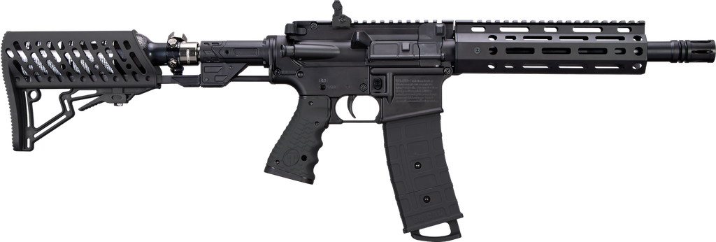 Tippmann TMC ELITE Black Air Thru Adjustable Stock and Ali MLOK Shroud