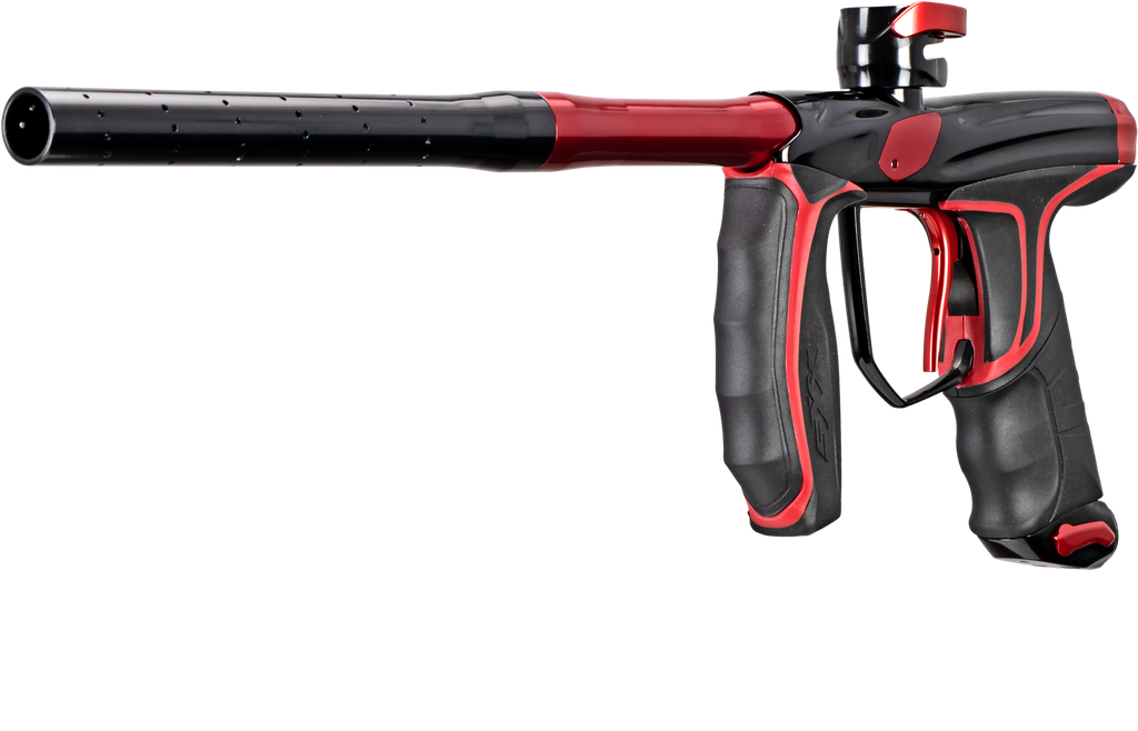 Empire SYX Marker Polished Black/Red w/ 3 Barrel Backs C4