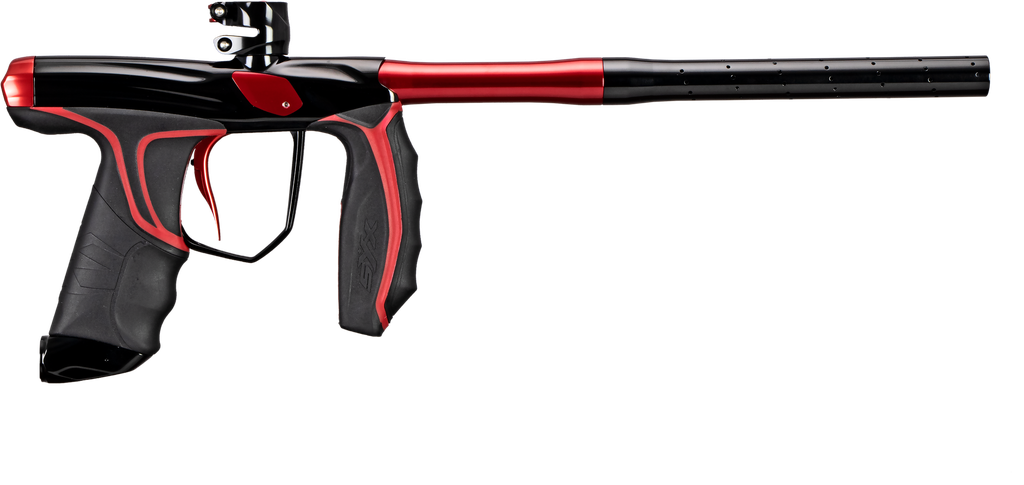 Empire SYX Marker Polished Black/Red w/ 3 Barrel Backs C4