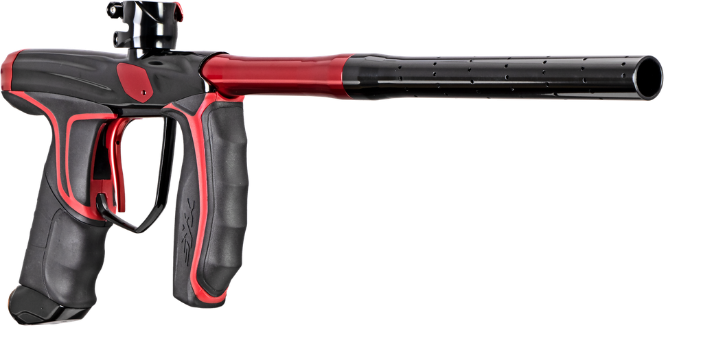Empire SYX Marker Polished Black/Red w/ 3 Barrel Backs C4