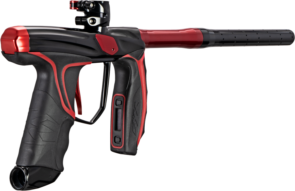 Empire SYX Marker Polished Black/Red w/ 3 Barrel Backs C4