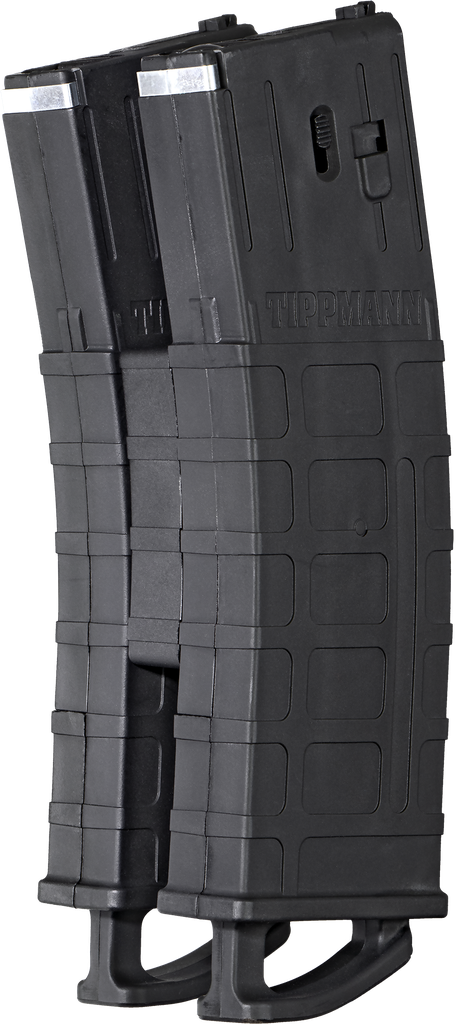 Tippmann TMC .50 Cal Mags w/ Coupler 2 pack Black, Retail Box