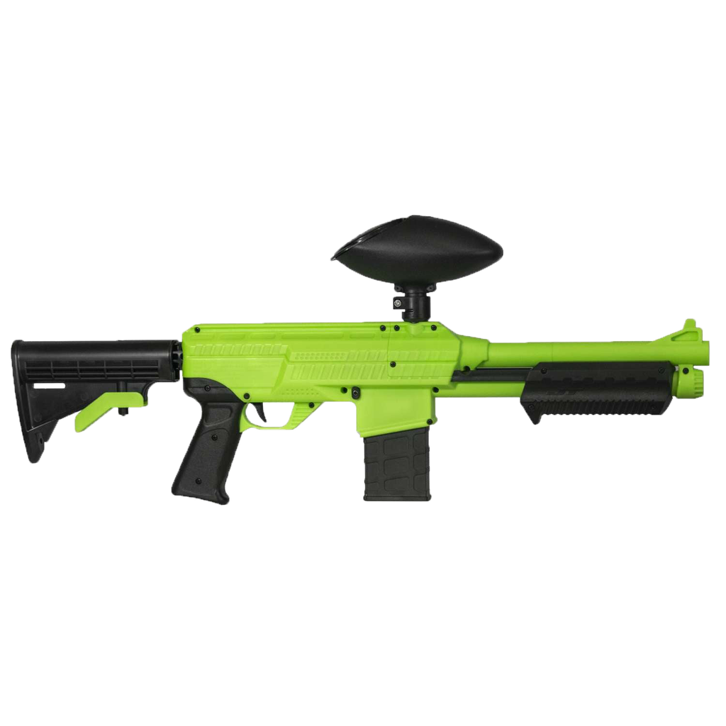 JT SplatMaster z18 Marker Green - 0.50 cal - 200ct Hopper, No Mag