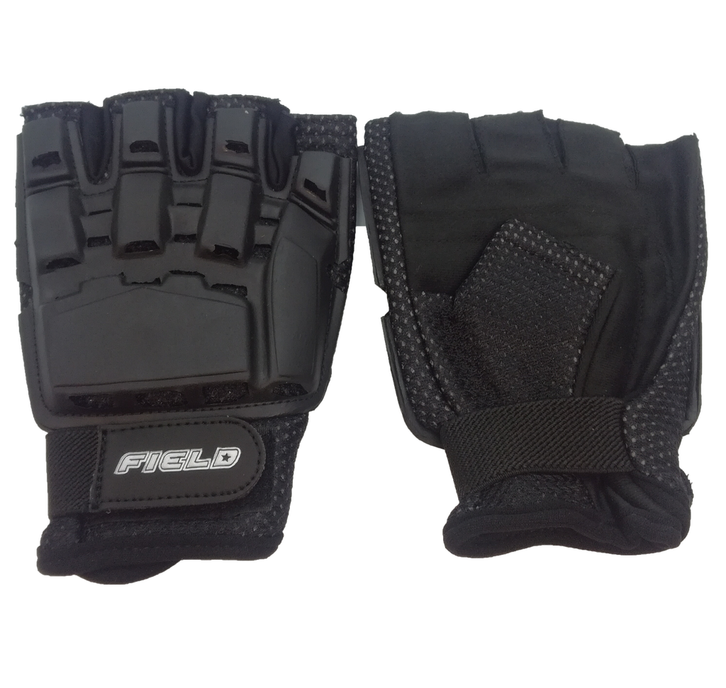 Gloves Field Half Finger Black - Kids
