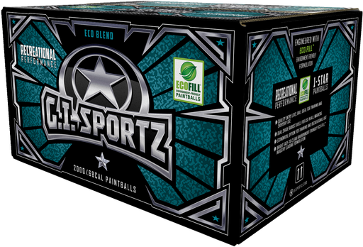 [68-001] GI Sportz 1star cal .68 paintballs (box 2000)